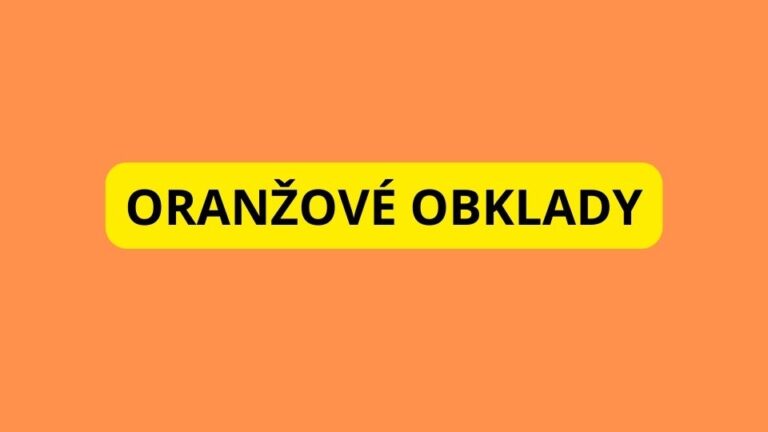 Oranžové obklady do koupelny
